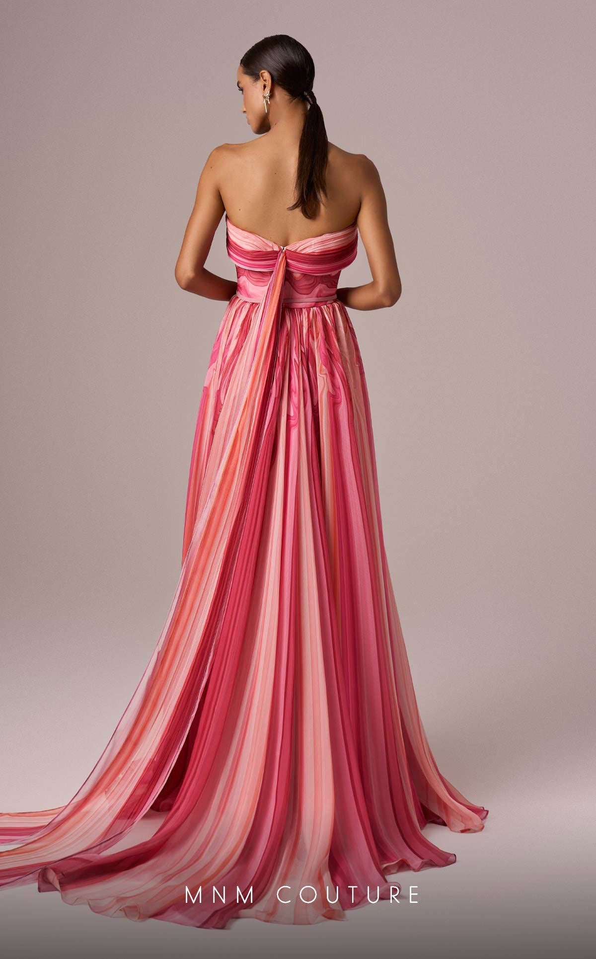 MNM Couture E0079 Strapless Baby Blue Beaded Evening Gown