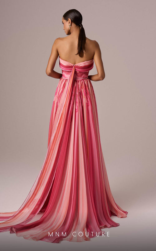 MNM Couture E0079 Strapless Baby Blue Beaded Evening Gown