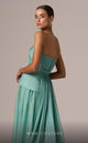 MNM Couture E0082 Beige Off-Shoulder Gown, Open Back