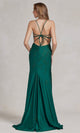 Elegante vestido de fiesta E1206 con flores y cuentas