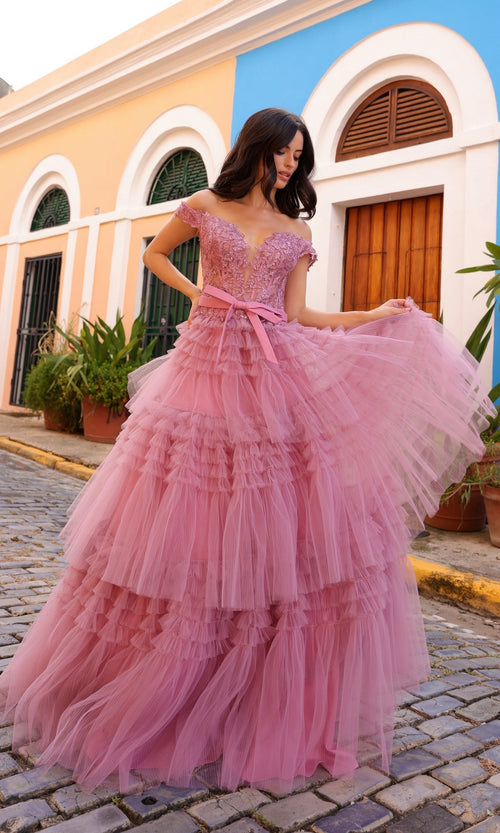 Nox Anabel E1293 Chic Designer Ruffled Prom Ball Gown