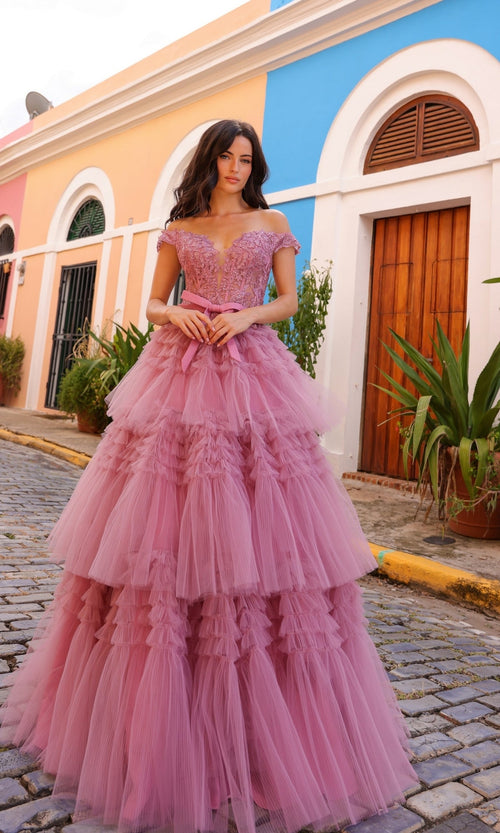 Nox Anabel E1293 Chic Designer Ruffled Prom Ball Gown
