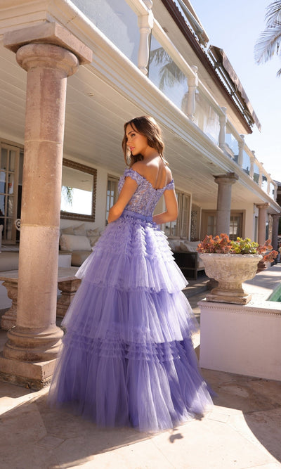 Nox Anabel E1293 Chic Designer Ruffled Prom Ball Gown