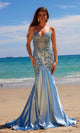 Vestido de fiesta largo estilo sirena Nox Anabel E1532