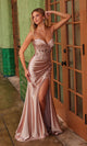 Nox Anabel E1534 Lace-Up Corset Long Prom Dress