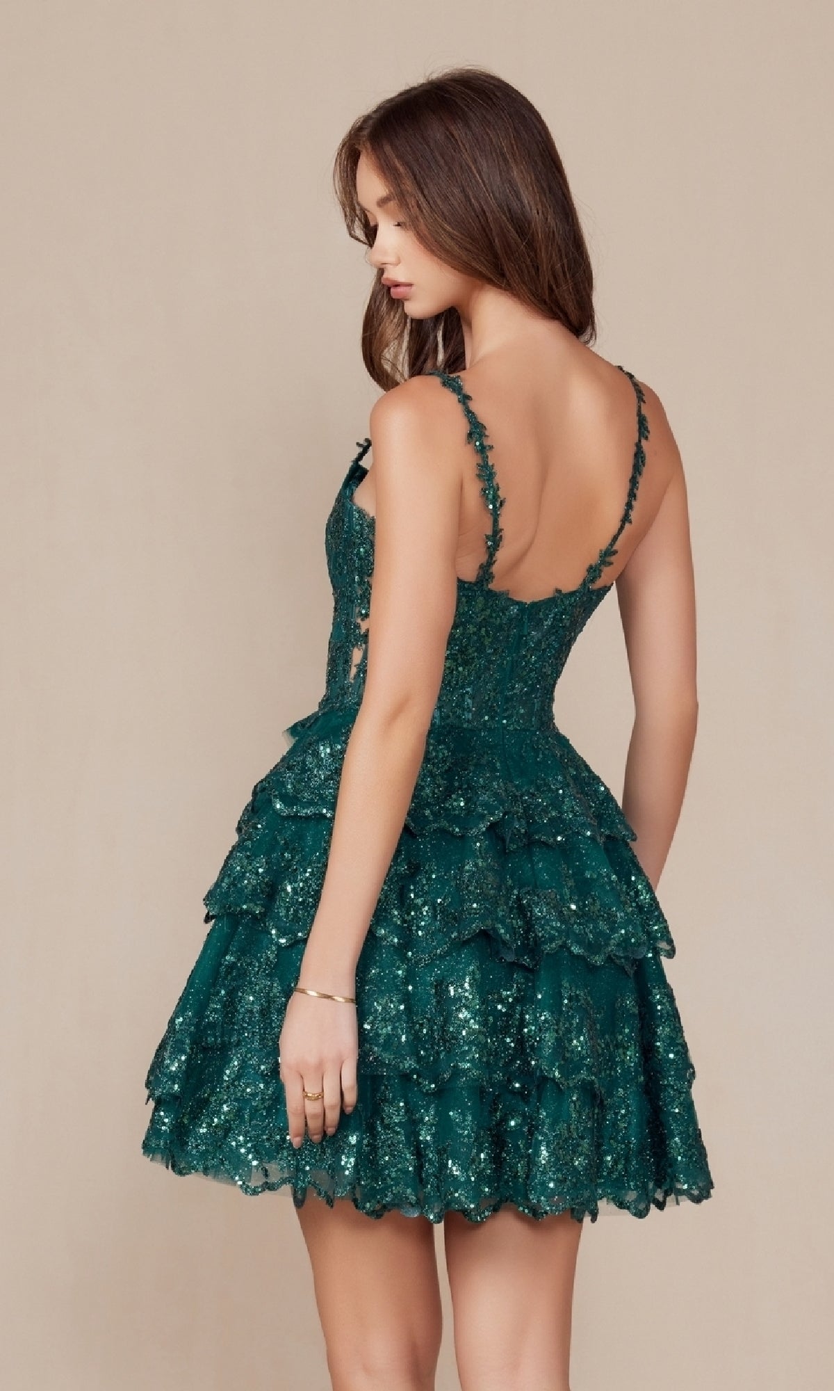 Sparkly Sequin Homecoming Dress E914 by Nox Anabel