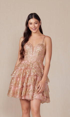 Sequin Sweetheart Fitted Dress By Nox Anabel E914