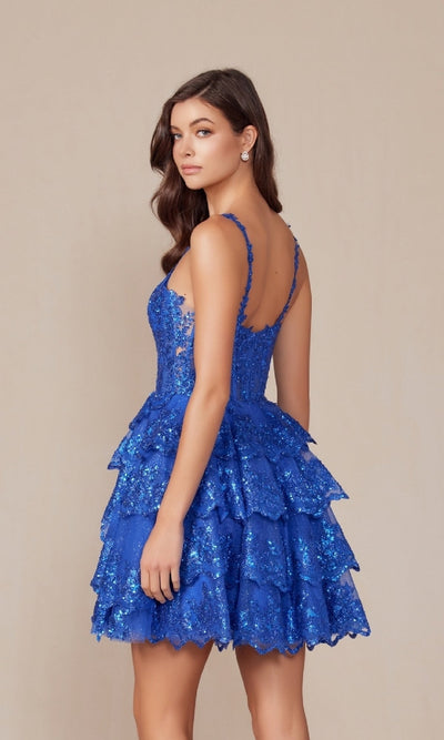 Vestido de fiesta con lentejuelas brillantes E914 de Nox Anabel