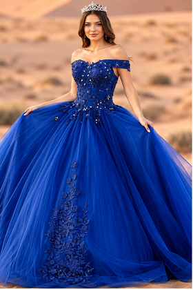 Sweet 16 Royal Blue Gown by Elizabeth K GL2802