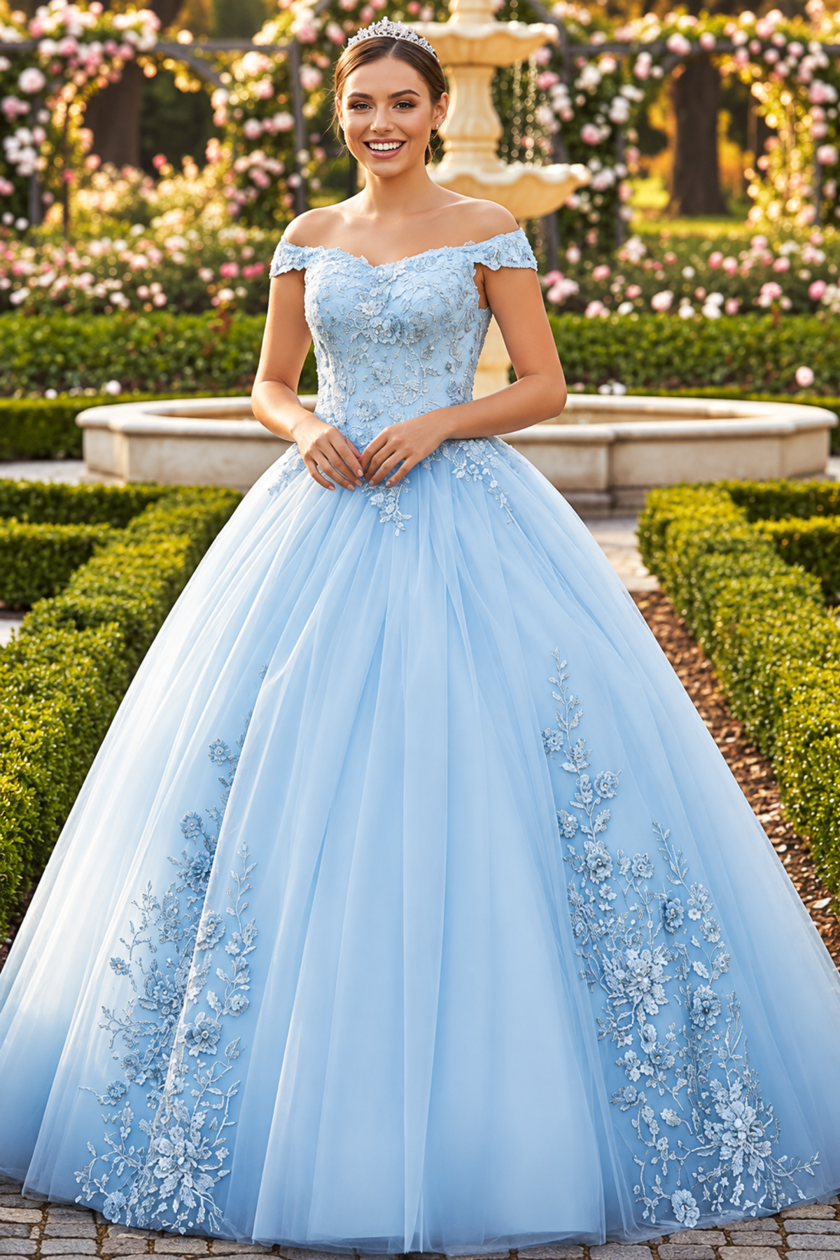 Sweet 16 Royal Blue Gown by Elizabeth K GL2802