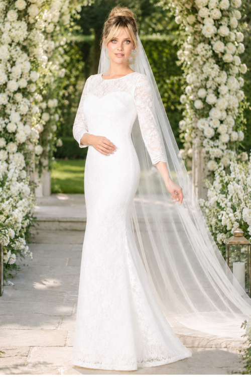 Eva USA 3397B Modest Wedding Dress Bridal Gown