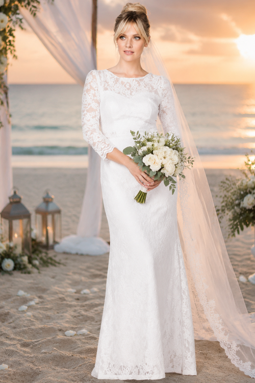 Eva USA 3397B Modest Wedding Dress Bridal Gown