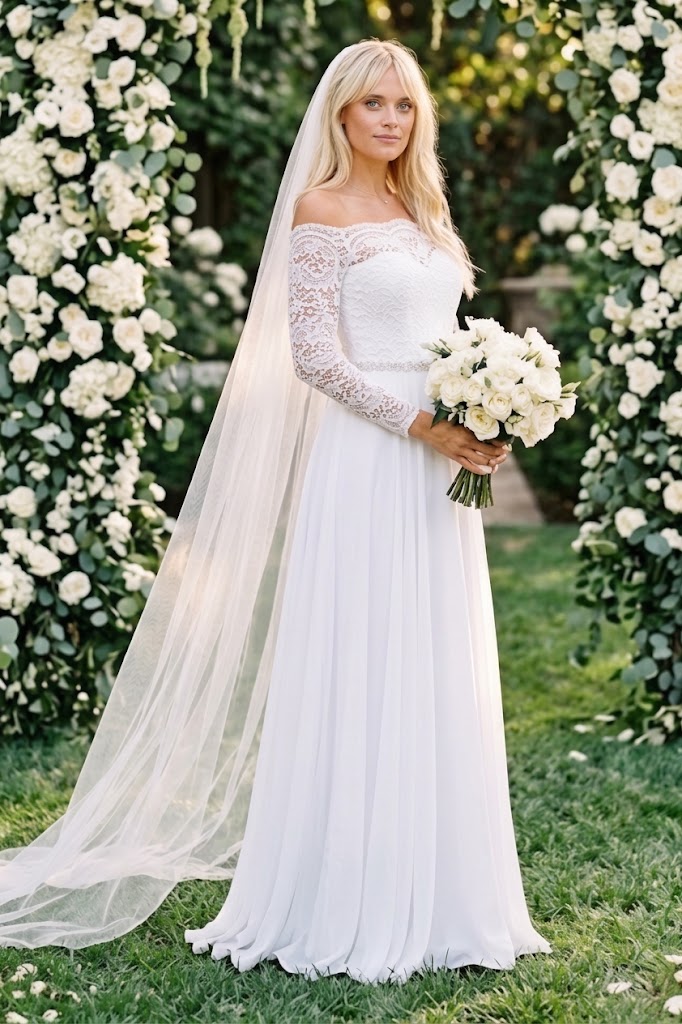 Eva USA 3414 Modest Wedding Dress Bridal Gown