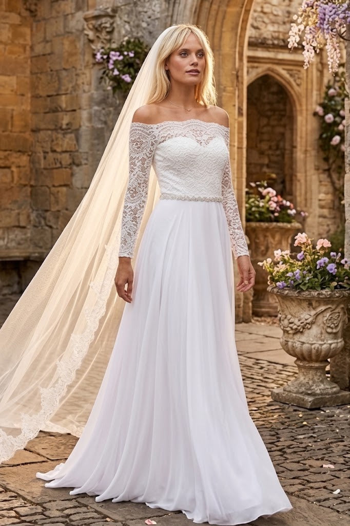 Eva USA 3414 Modest Wedding Dress Bridal Gown