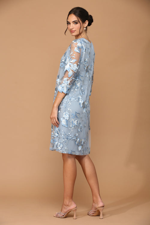 Eva USA 3351 Lace 3/4 Sleeve Mother of the Bride Dress