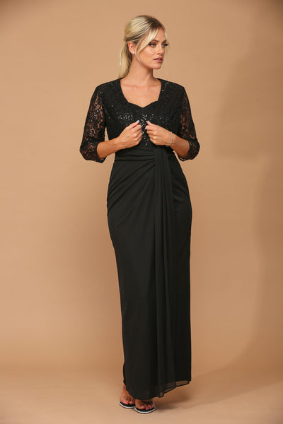 Long 2-Piece Bolero Dress for Mother of the Bride by Eva USA