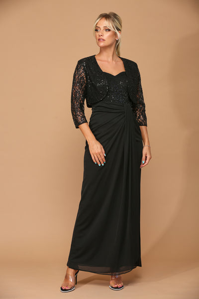 Long 2-Piece Bolero Dress for Mother of the Bride by Eva USA