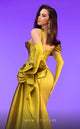 Fouad Sarkis F02810 Asymmetric Draped Gown