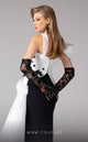 Fouad Sarkis F02810 Asymmetric Draped Gown