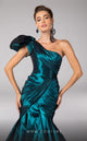 Fouad Sarkis F02833 Olive One-Shoulder Mermaid Gown