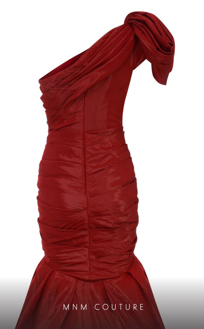 Fouad Sarkis F02833 Olive One-Shoulder Mermaid Gown