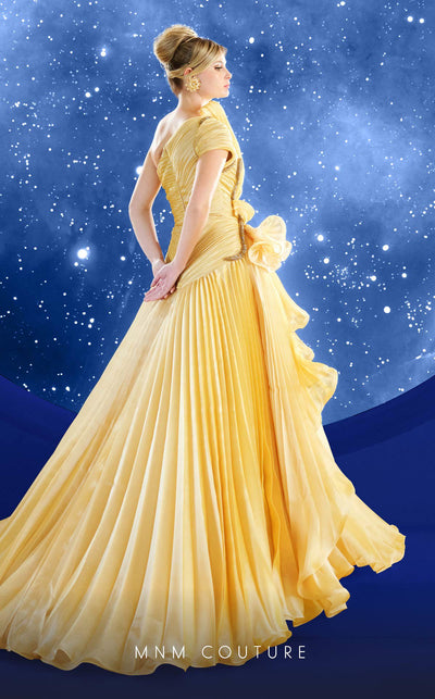 Fouad Sarkis F02856 Lace & Beaded Evening Gown