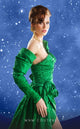 Fouad Sarkis F02877 One-Shoulder Green Gown