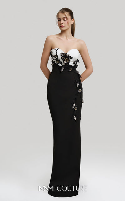 Fouad Sarkis F02917 Strapless Gown with Detachable Cape