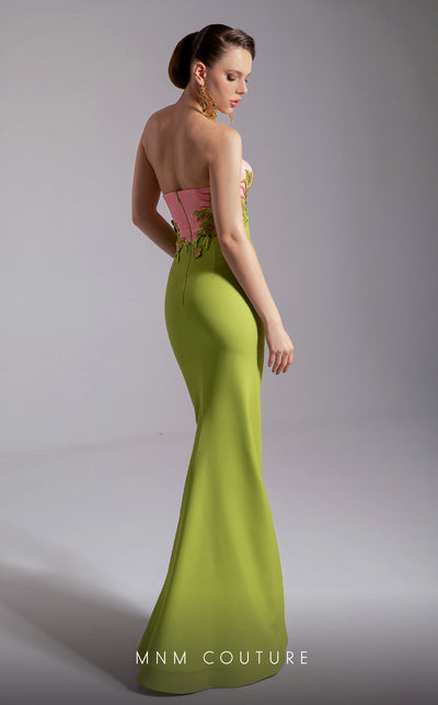 Fouad Sarkis F02917 Strapless Gown with Detachable Cape