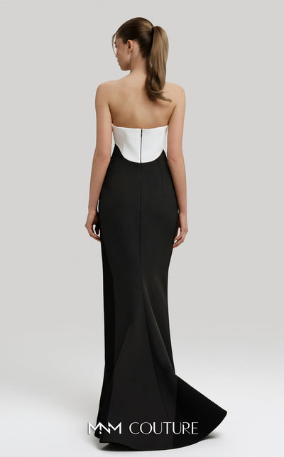 Fouad Sarkis F02917 Strapless Gown with Detachable Cape