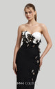 Fouad Sarkis F02917 Strapless Gown with Detachable Cape