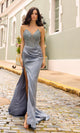 Nox Anabel F1466 Strapless Prom Dress with Sheer Bodice