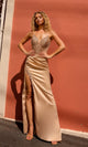 Nox Anabel F1466 Strapless Prom Dress with Sheer Bodice