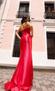 Nox Anabel F1466 Strapless Prom Dress with Sheer Bodice