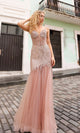 Vestido de fiesta de sirena con lentejuelas y cuentas Nox Anabel F1467