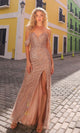 Stunning Off-the-Shoulder Sequin Prom Dress F1468