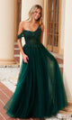 Vestido de fiesta asimétrico con brillo Nox Anabel F1567