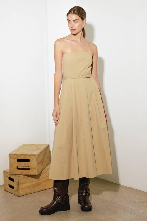 Flying Tomato TAUPE DRESSES