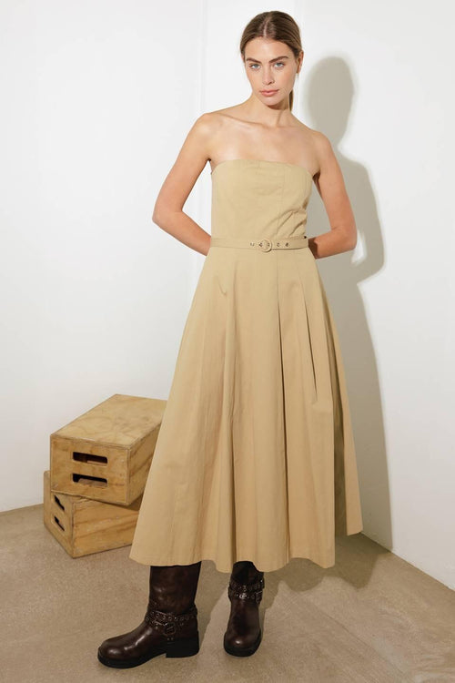 Flying Tomato TAUPE DRESSES