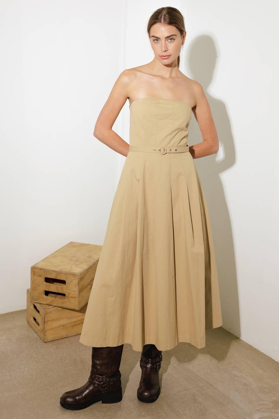 Flying Tomato TAUPE DRESSES