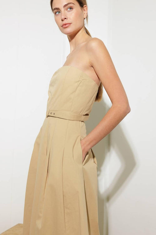 Flying Tomato TAUPE DRESSES