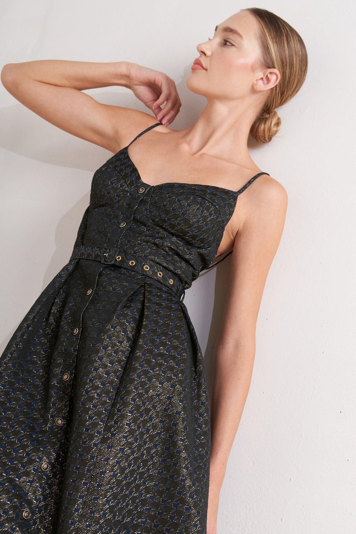 Flying Tomato NAVY/GOLD DRESSES