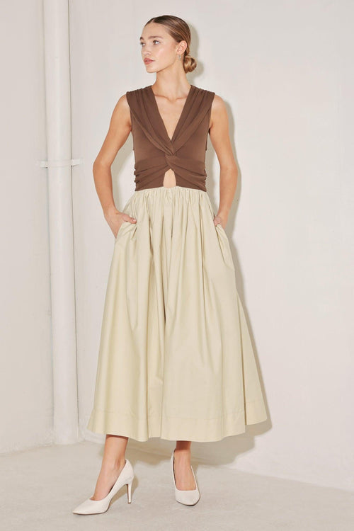 Flying Tomato BROWN MULTI DRESSES