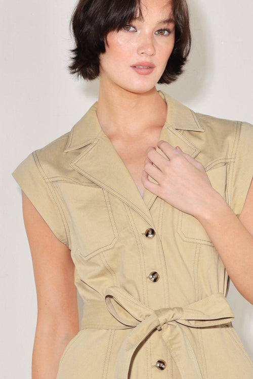Flying Tomato KHAKI DRESSES