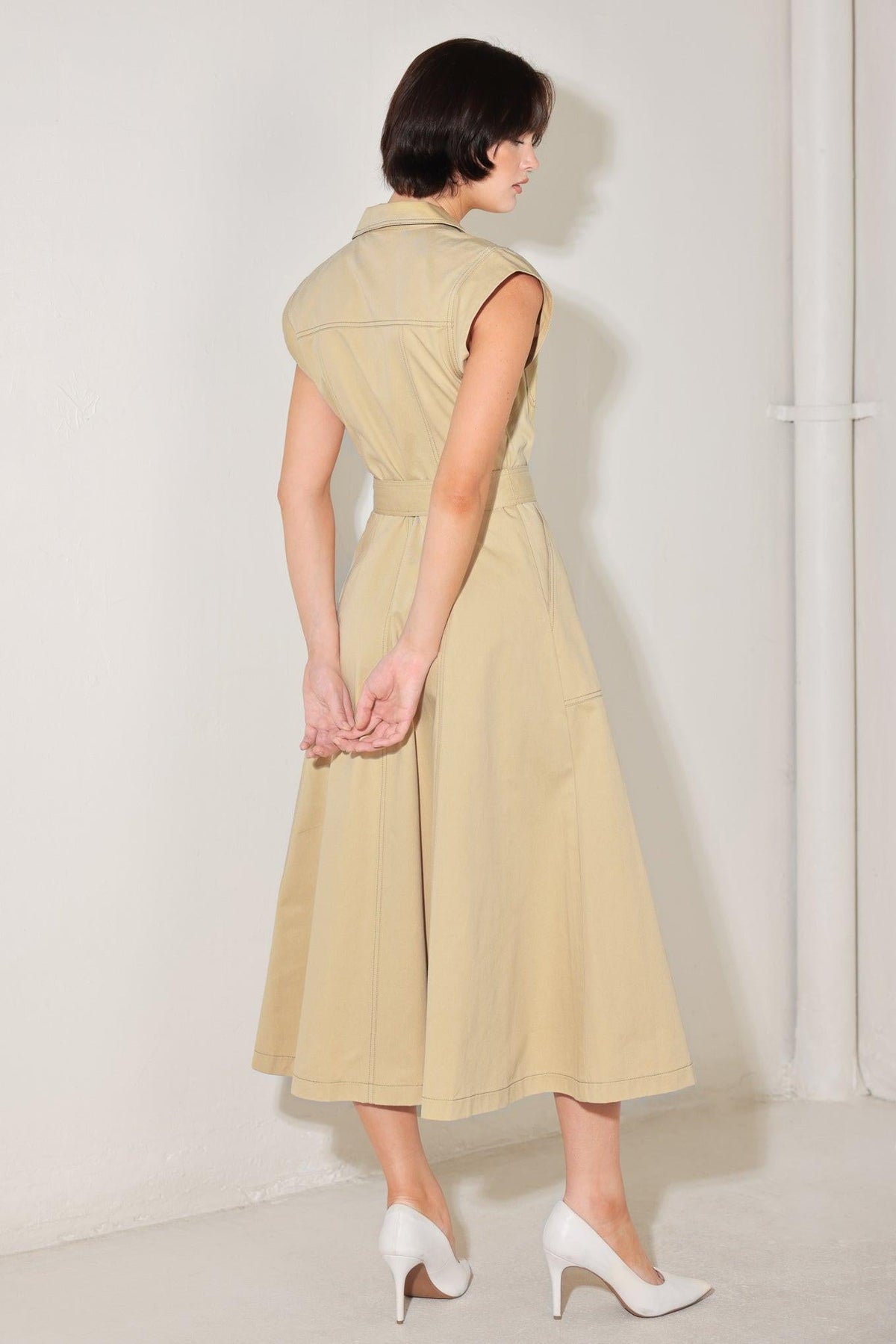 Flying Tomato KHAKI DRESSES
