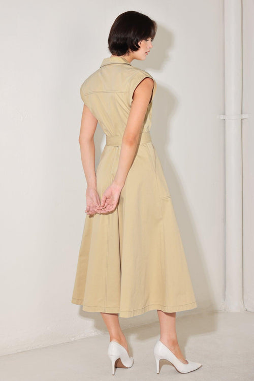 Flying Tomato KHAKI DRESSES
