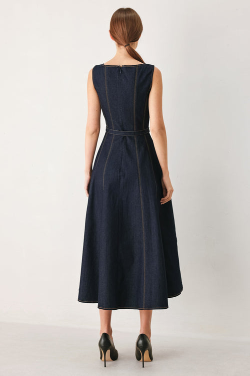 Flying Tomato DARK DENIM DRESSES