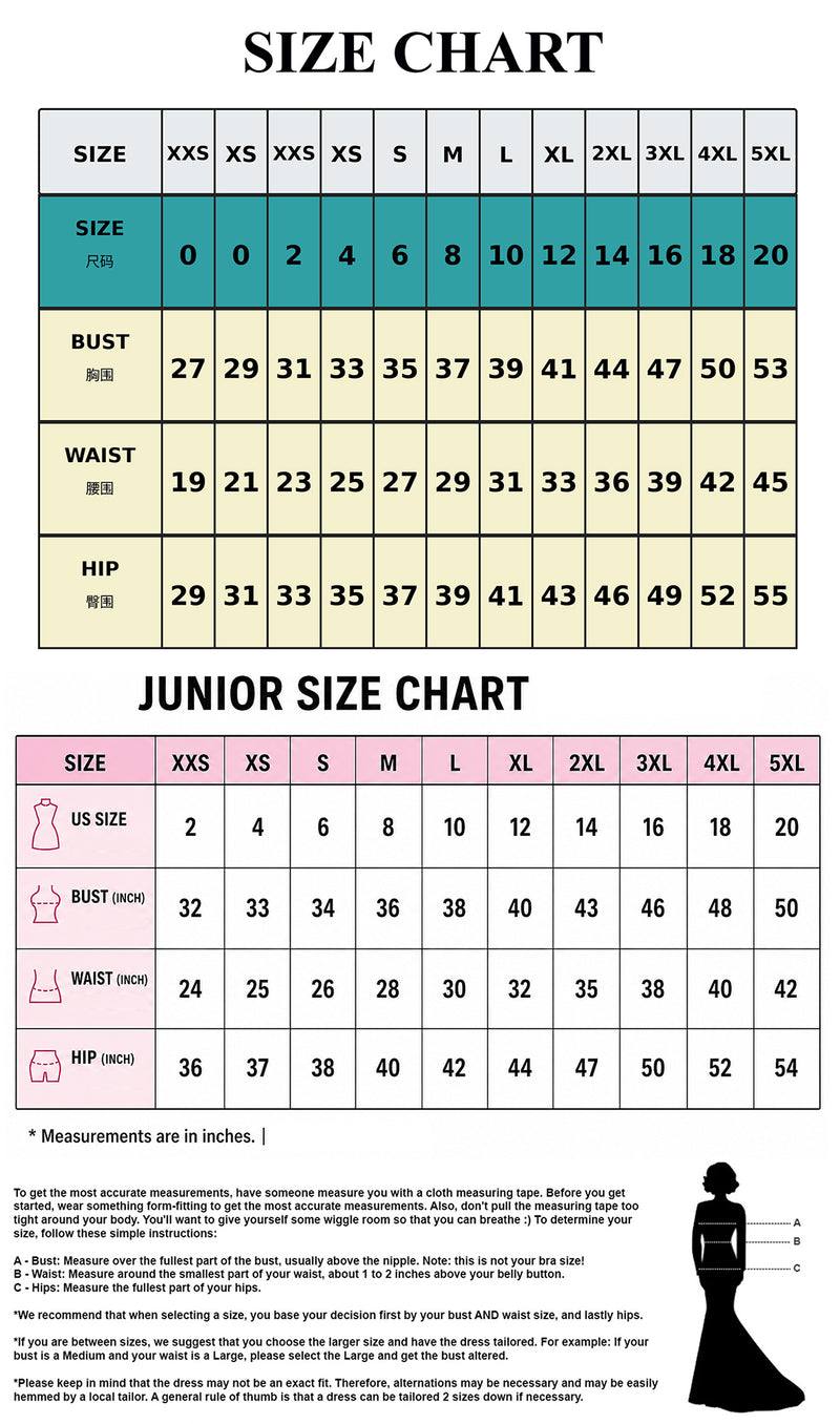 Private Label Size Chart
