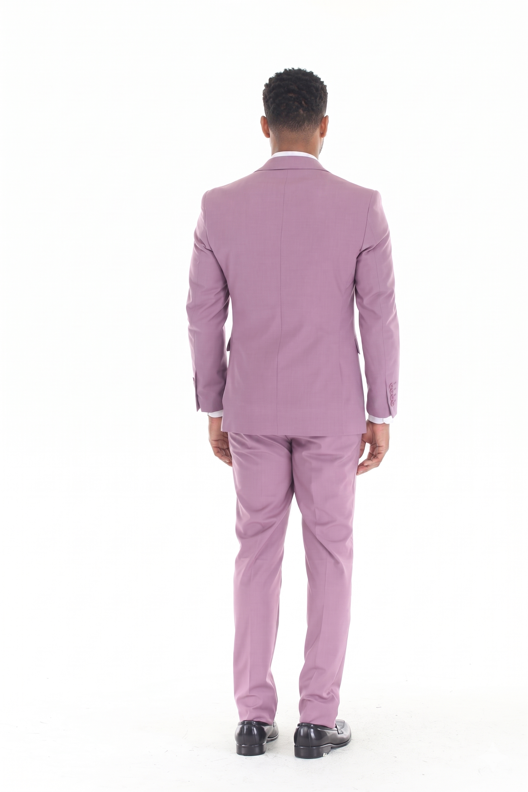 Men's 3-Piece Slim Fit Suit with Notch Lapel Blazer Double Breasted Vest, and Stretch Pants