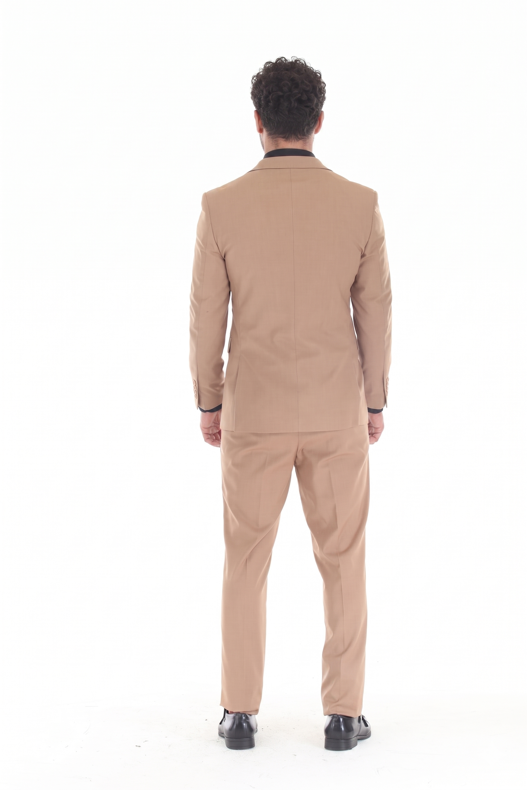 Men's 3-Piece Slim Fit Suit with Notch Lapel Blazer, Double-Breasted Vest, and Stretch Trousers